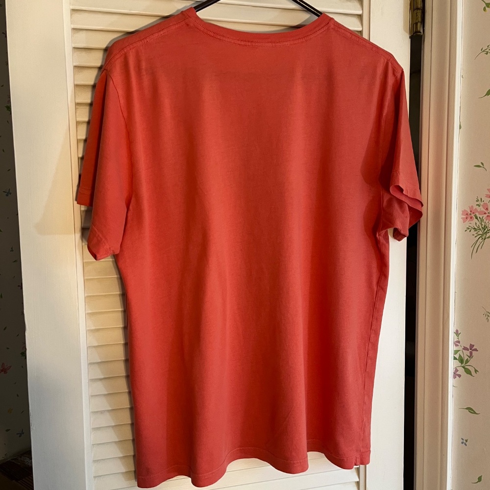 Patagonia MENS Fitz Roy Organic Cotton Coral Tee Size L - Picture 2 of 7